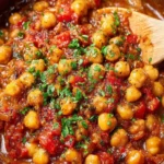 Stewed Chickpeas in Red Pepper Sauce First Image