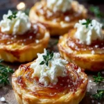 Irresistible Caramelized Onion and Goat Cheese Tartlets First Image