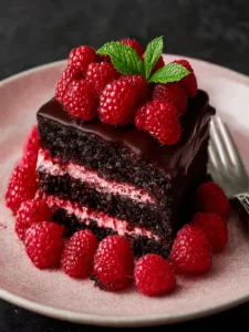 Valentines Day Chocolate Raspberry Cake Delight First Image