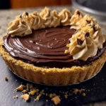 No-Bake Chocolate Peanut Butter Cream Pie Recipe First Image