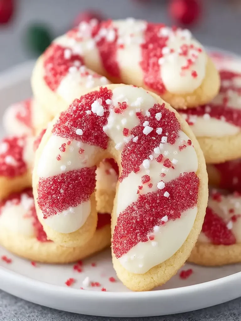 Candy Cane Cookies Recipe: Easy Festive Holiday Treats First Image