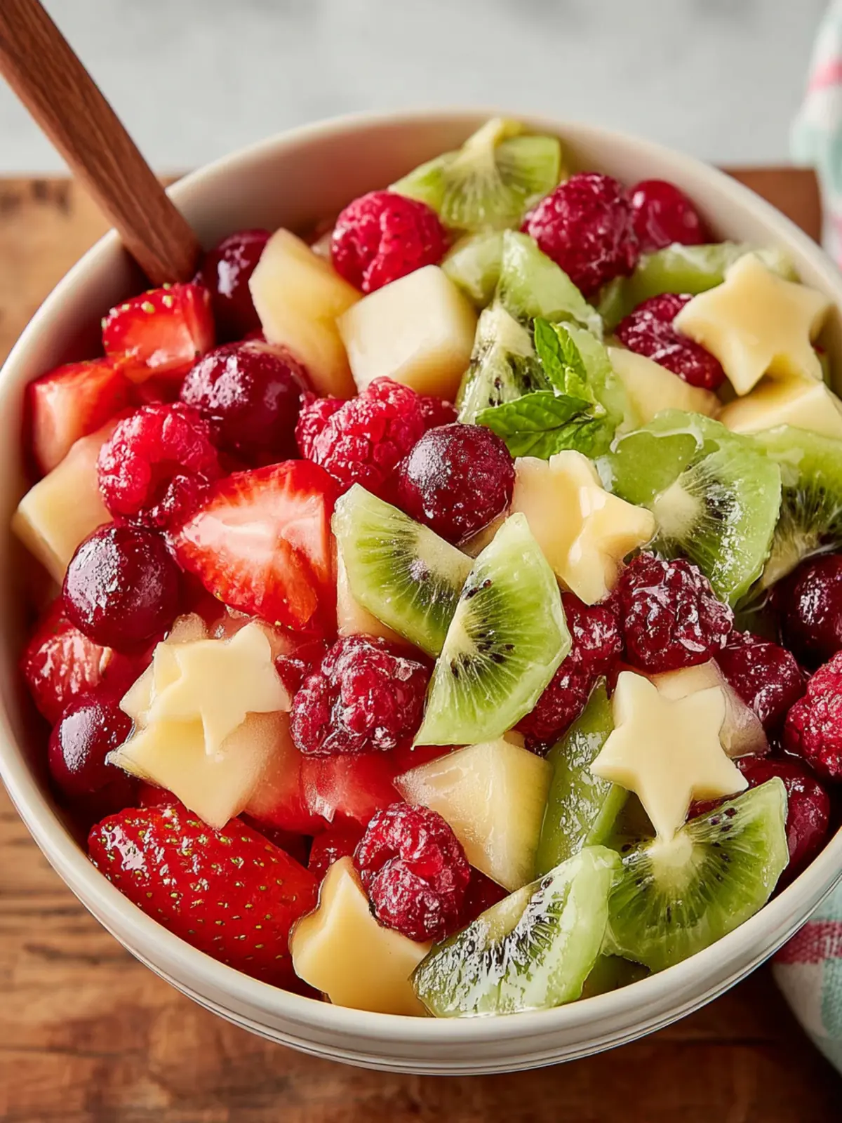Easy Christmas Fruit Salad First Image