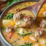 Italian Sausage White Bean Soup First Image