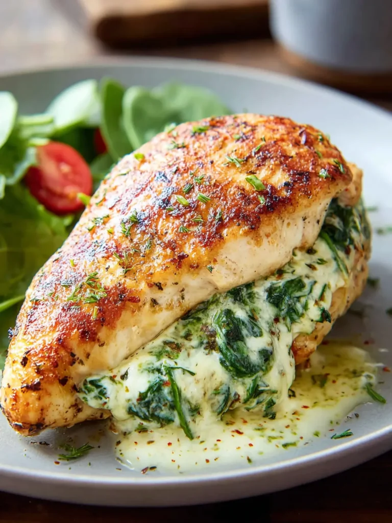 Spinach Stuffed Chicken First Image