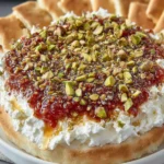 5 Minute Goat Cheese Dip with Fig Jam & Pistachios First Image