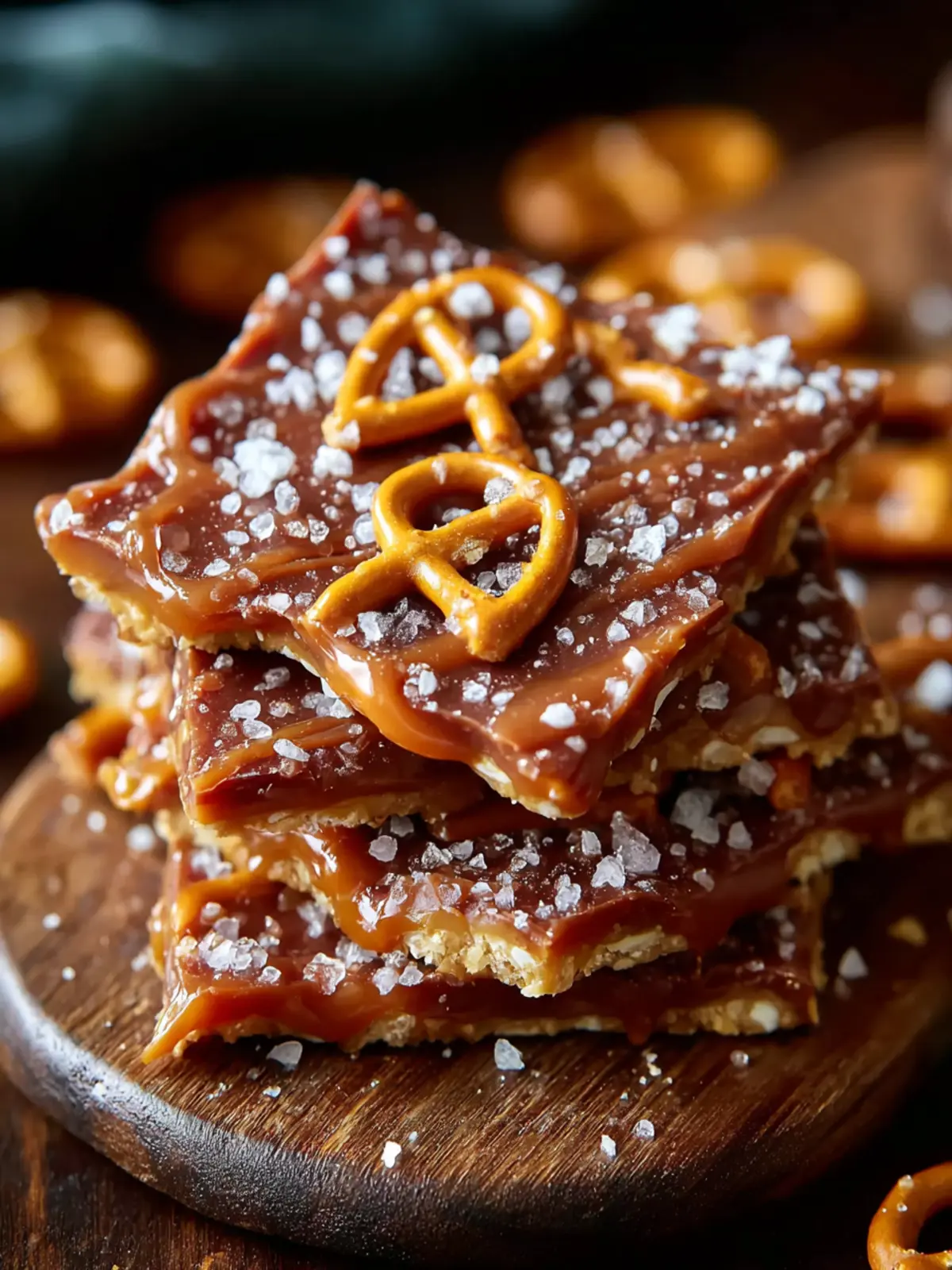 The Best Salted Caramel Pretzel Bark First Image