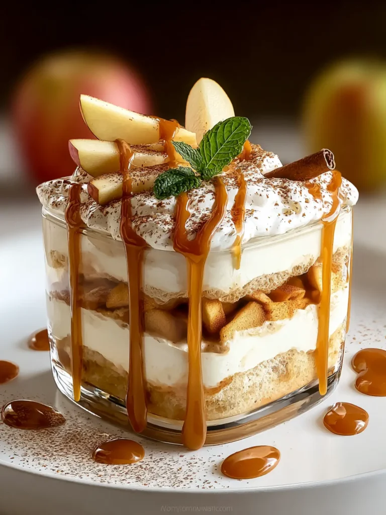 Caramel Apple Tiramisu: A Fall Delight First Image