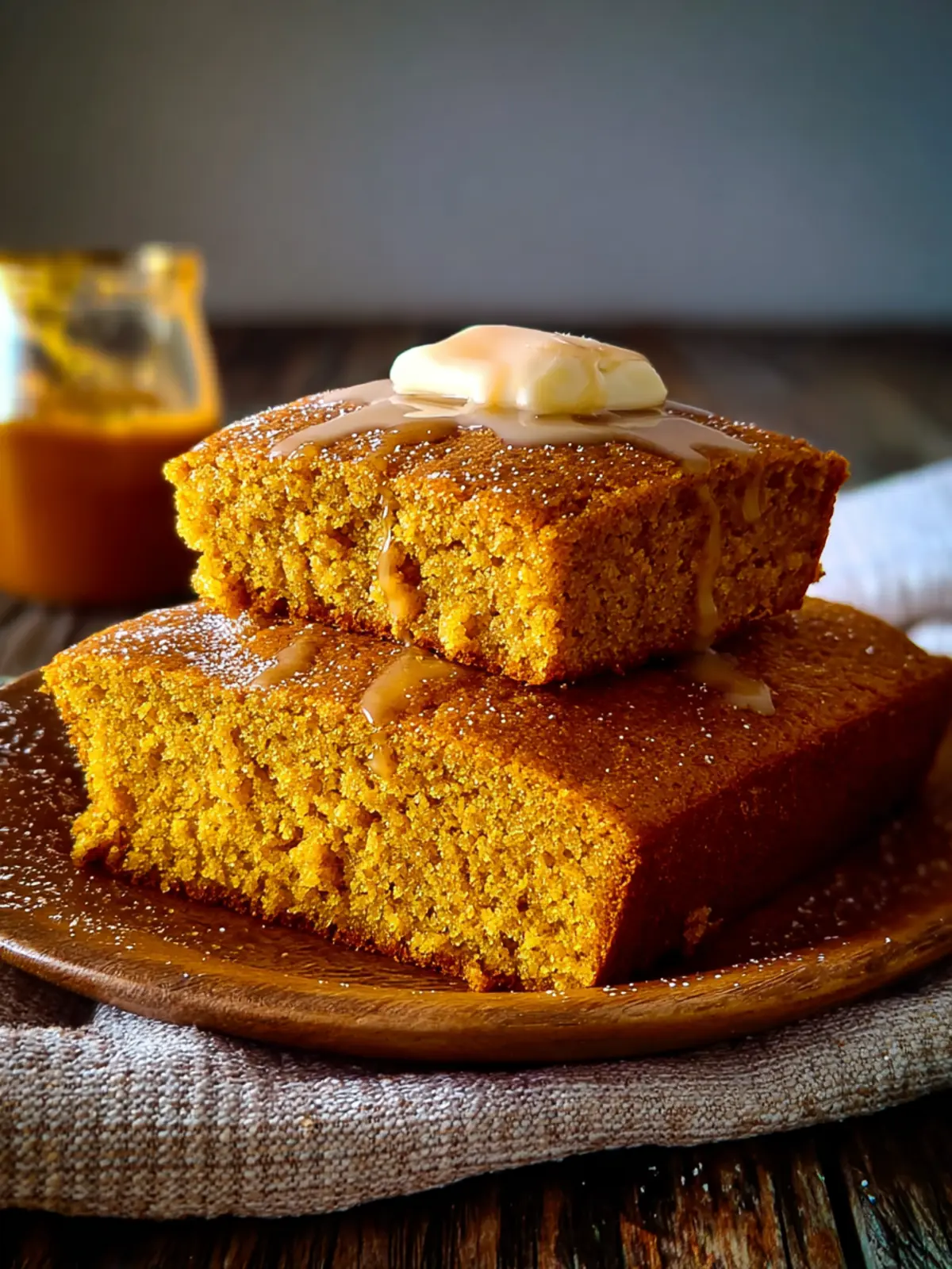 Pumpkin Cornbread with Maple Butter Recipe First Image