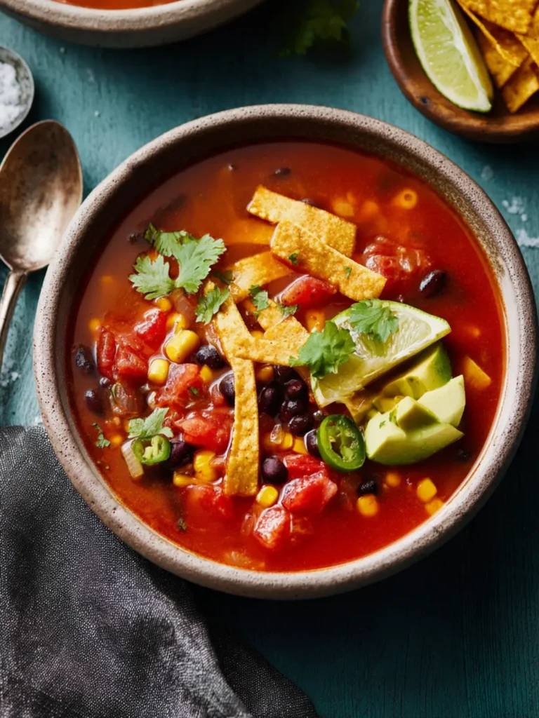 Vegetarian Tortilla Soup First Image