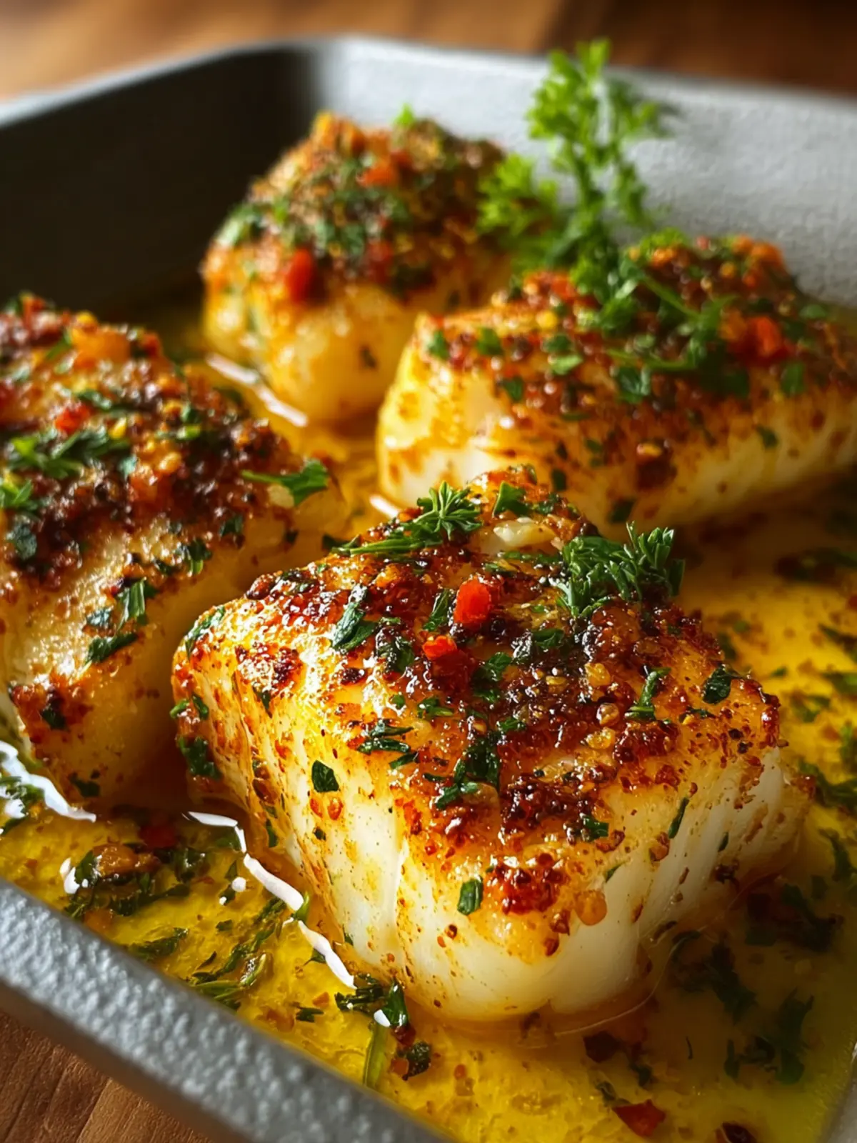 Baked Garlic Butter Cajun Cod First Image