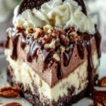 Refreshing Oreo Pecan Chocolate Ice Cream Cake – Cool & Decadent Dessert First Image