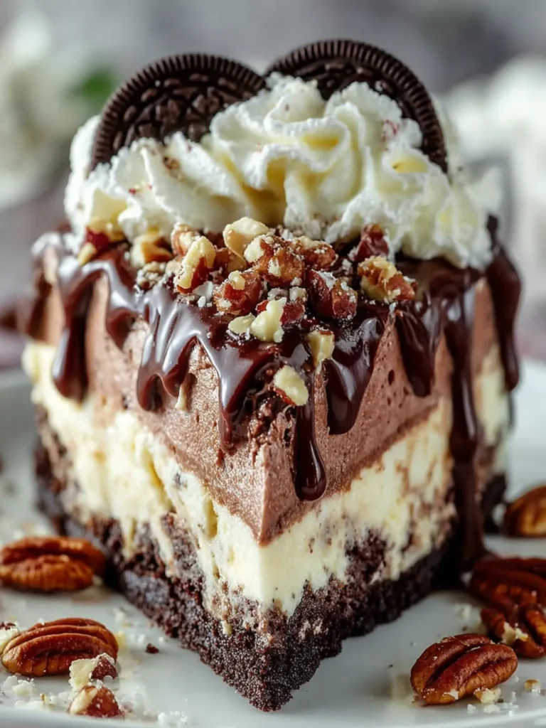 Refreshing Oreo Pecan Chocolate Ice Cream Cake – Cool & Decadent Dessert First Image