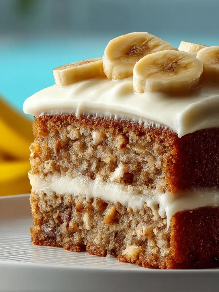 Banana Cake with Cream Cheese Frosting First Image