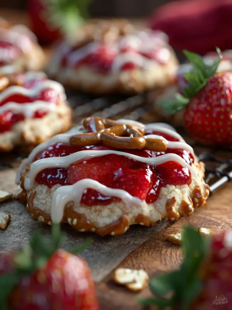 Strawberry Pretzel Cookies First Image