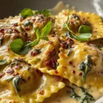 Irresistible Creamy Tuscan Cheese Ravioli Recipe First Image