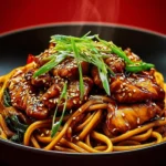 Delicious Chicken Teriyaki Noodles First Image