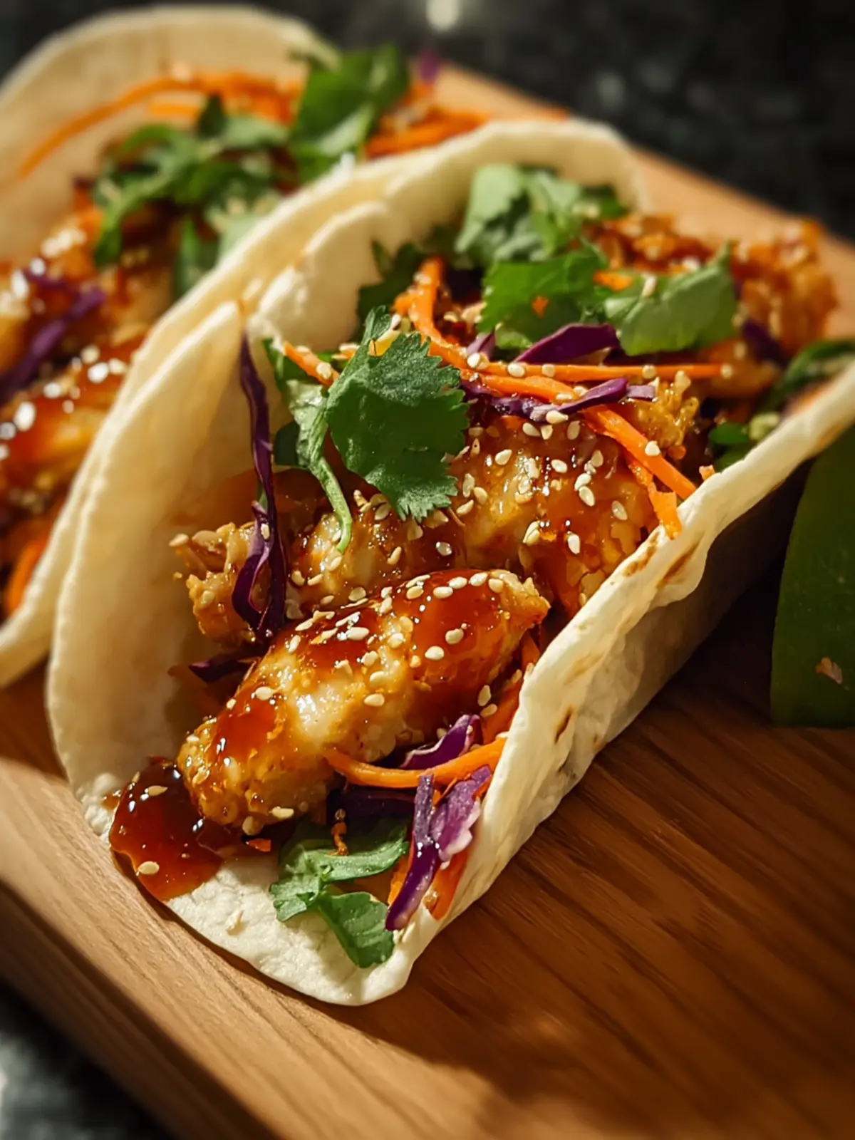 Crunchy Asian-Style Chicken Tacos: A Flavorful Twist! First Image
