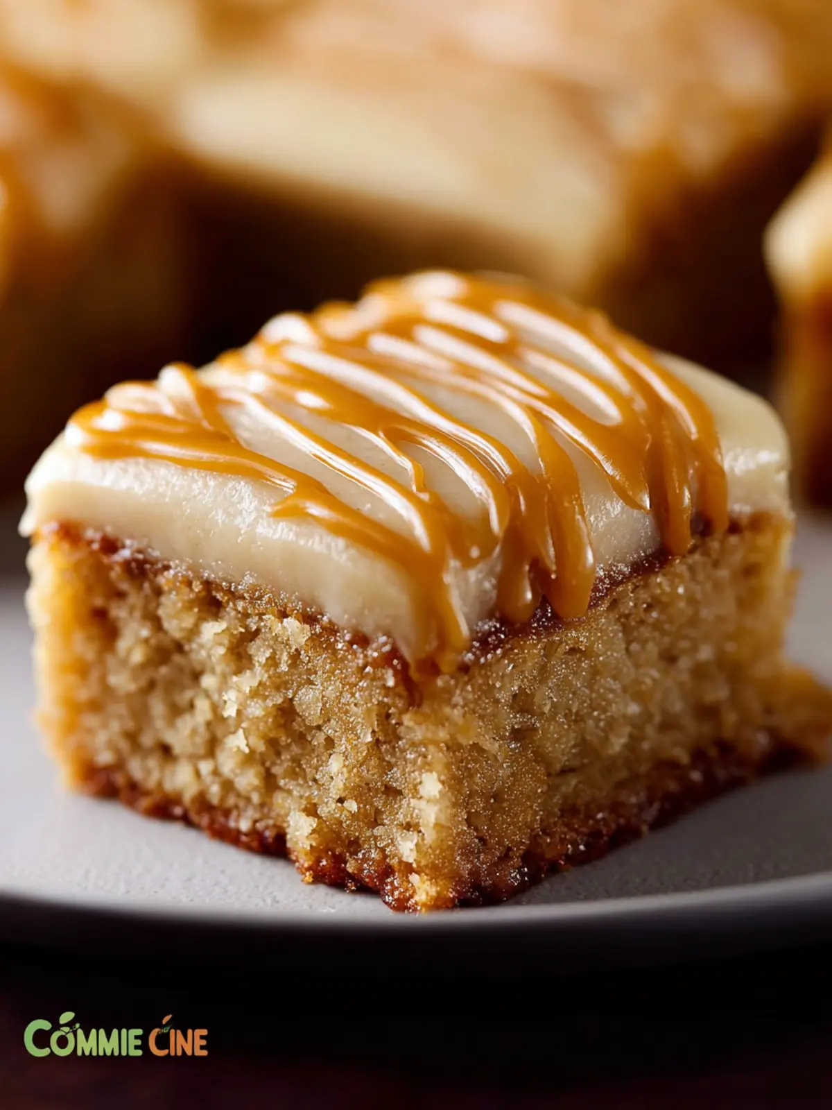 Banana Bars with Salted Caramel Frosting First Image