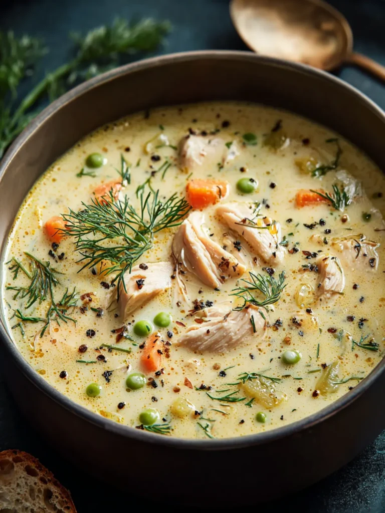 Comforting Creamy Chicken Soup Recipe for Cozy Days First Image
