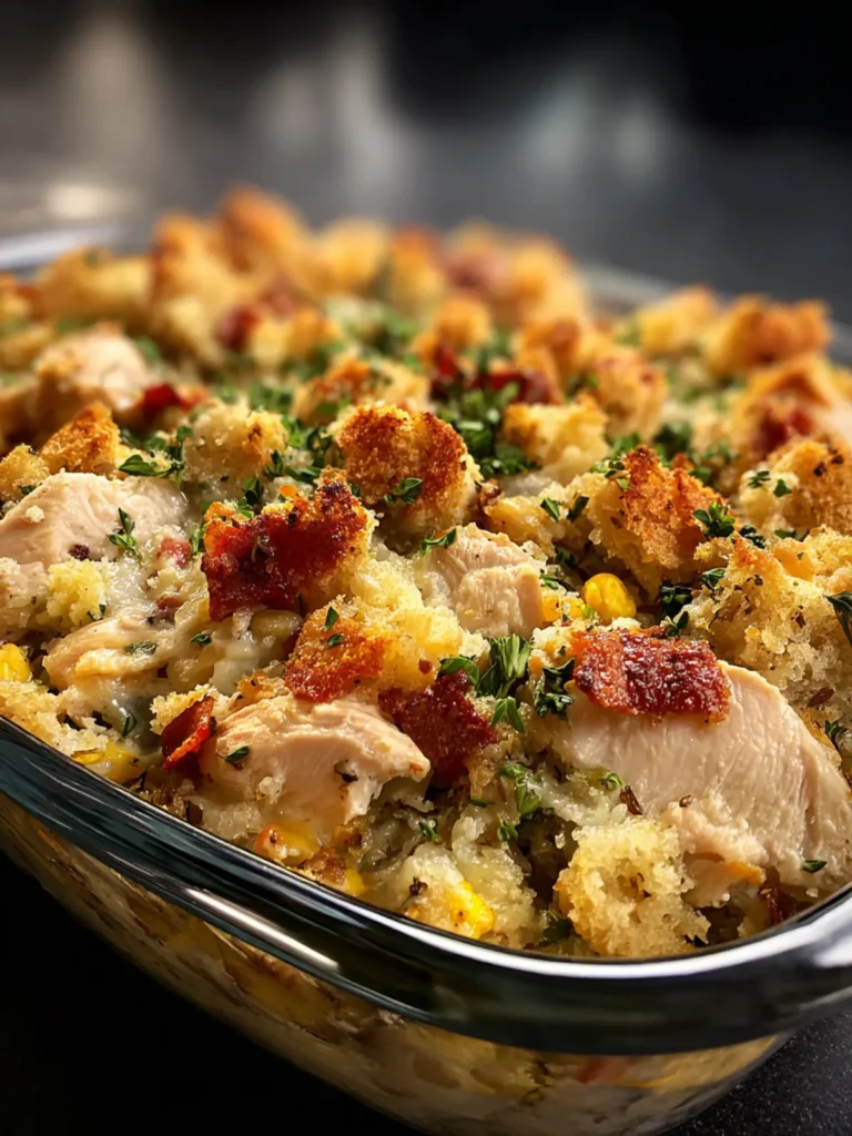 Comforting Chicken and Stuffing Casserole Recipe First Image