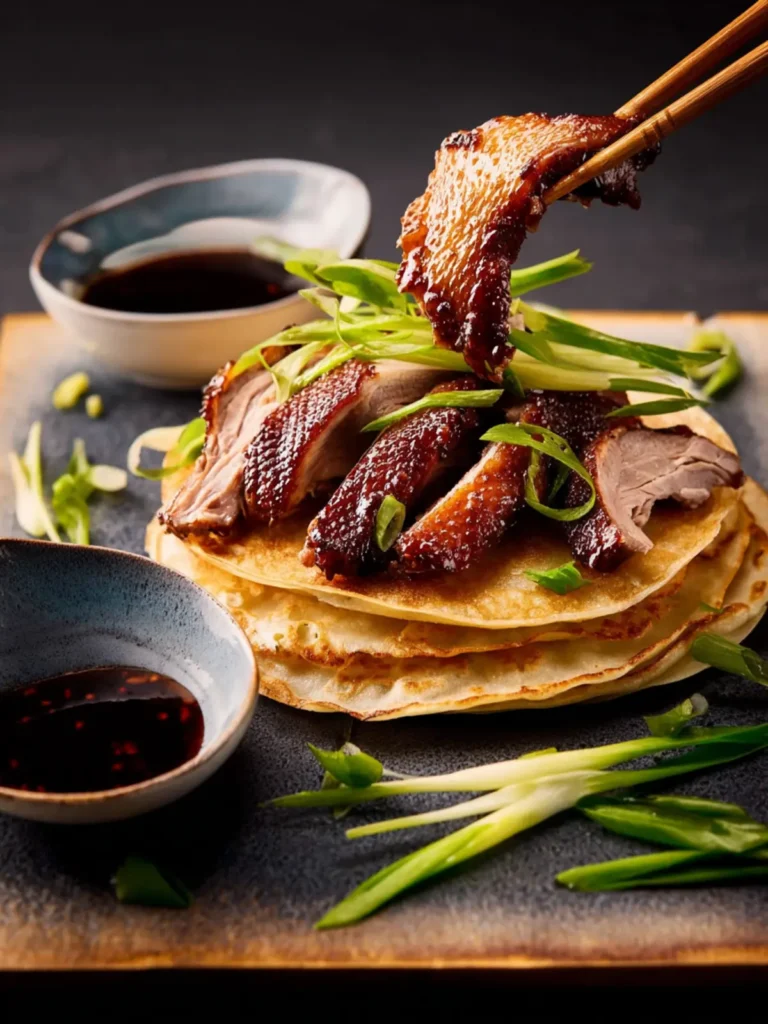 Air Fryer Crispy Duck with Pancakes First Image
