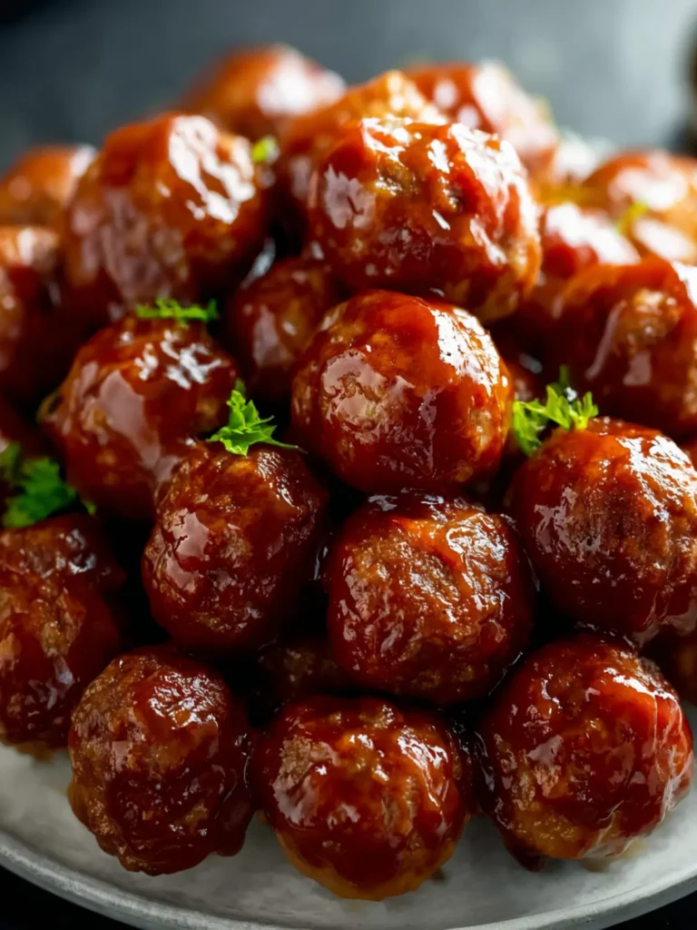 Easy Crockpot BBQ Meatballs – 3 Ingredients First Image