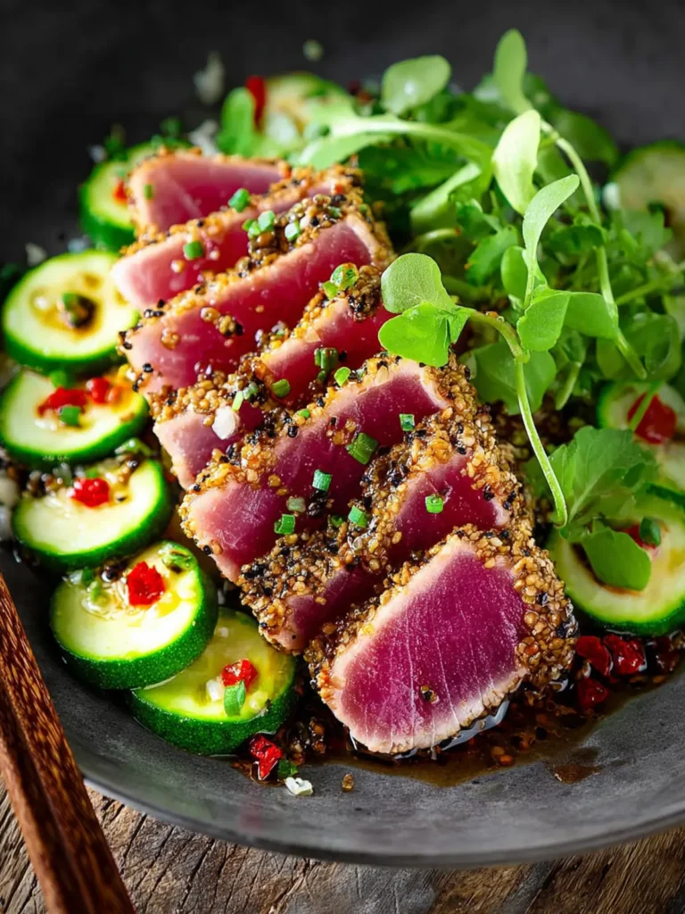 Fast & Easy Seared Tuna (Ahi or Yellowfin Tuna) First Image