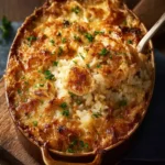 French Onion Chicken Rice Bake First Image