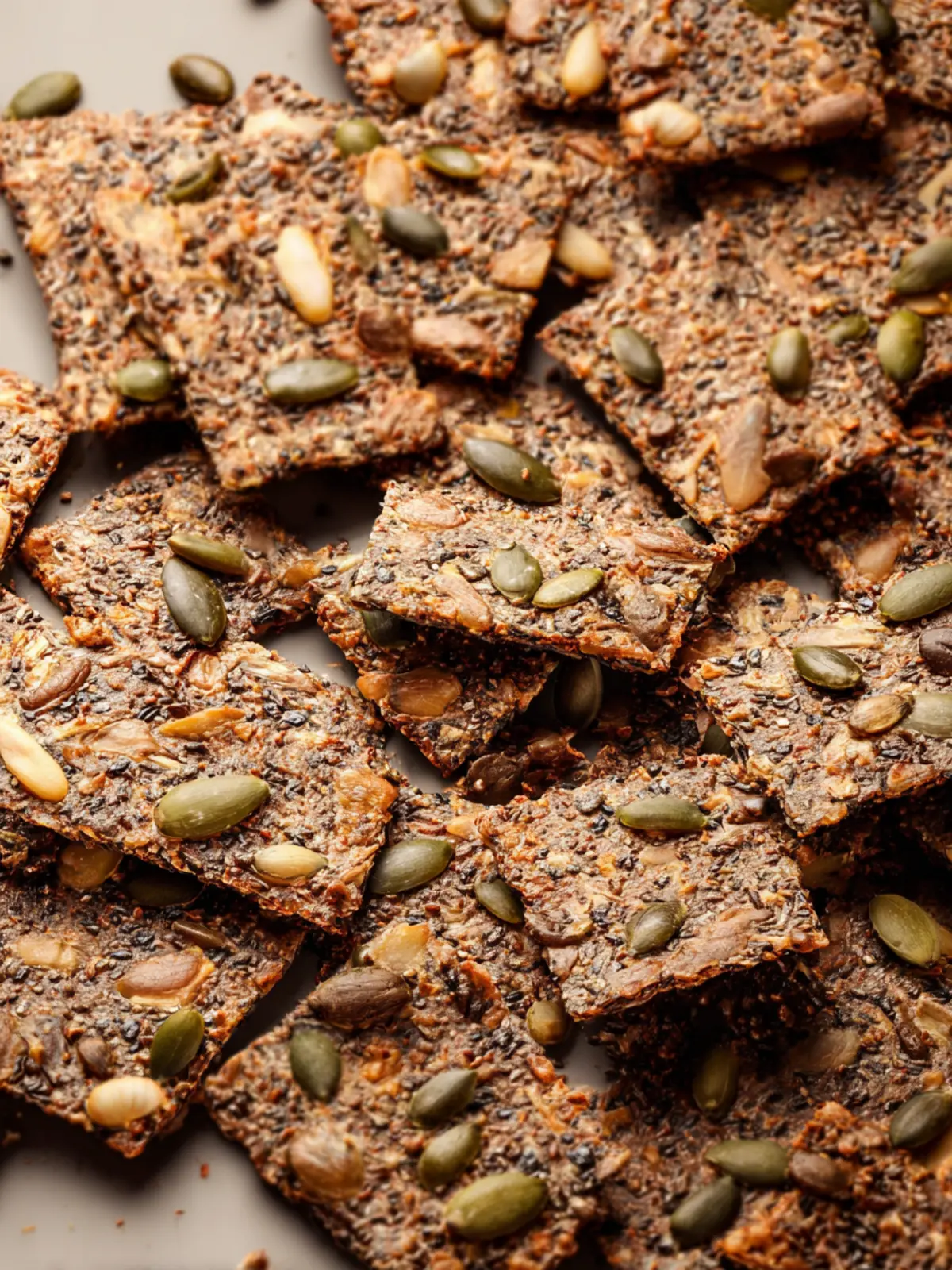 Homemade Healthy Seed Crackers First Image