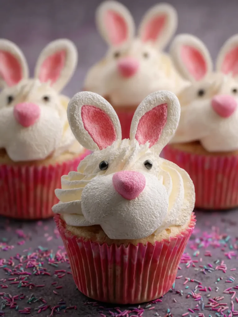 Bunny Marshmallow Cupcakes First Image