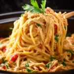Chicken Spaghetti Slow Cooker First Image