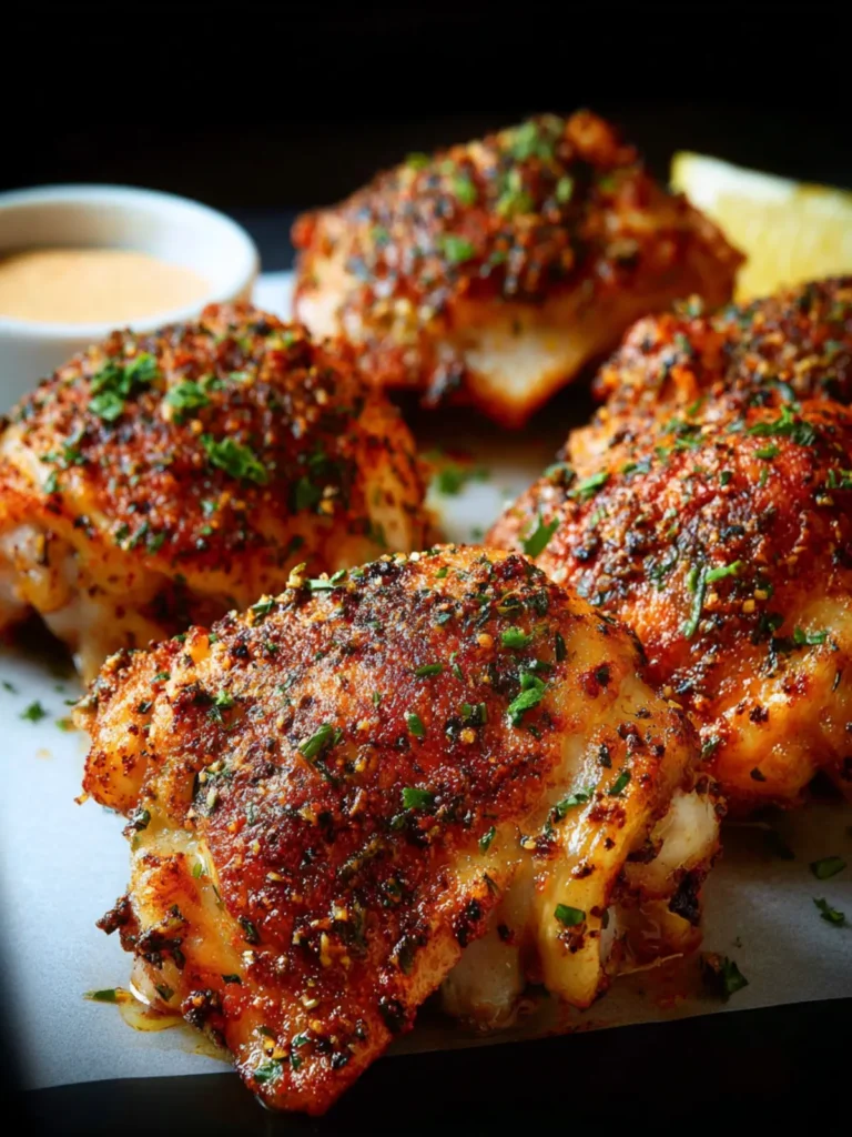 Easy Air Fryer Chicken Thighs First Image