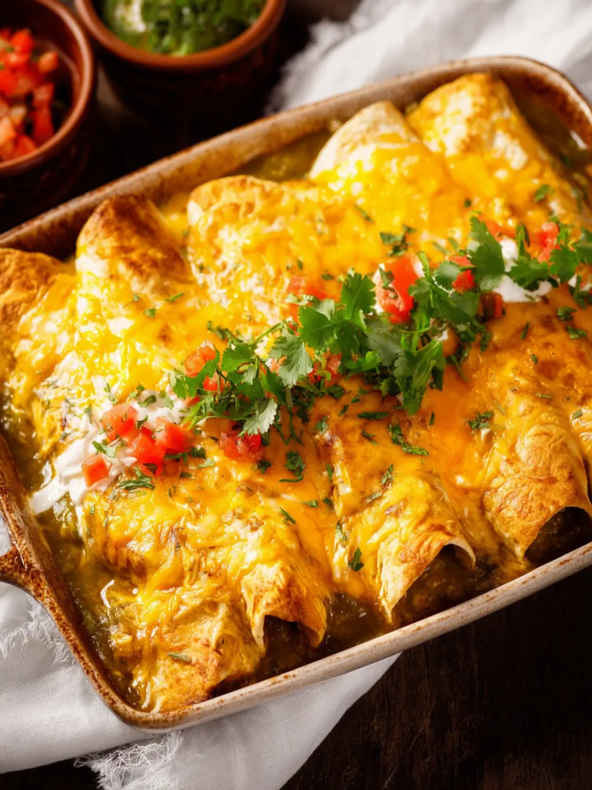Green Chile Chicken Enchiladas First Image