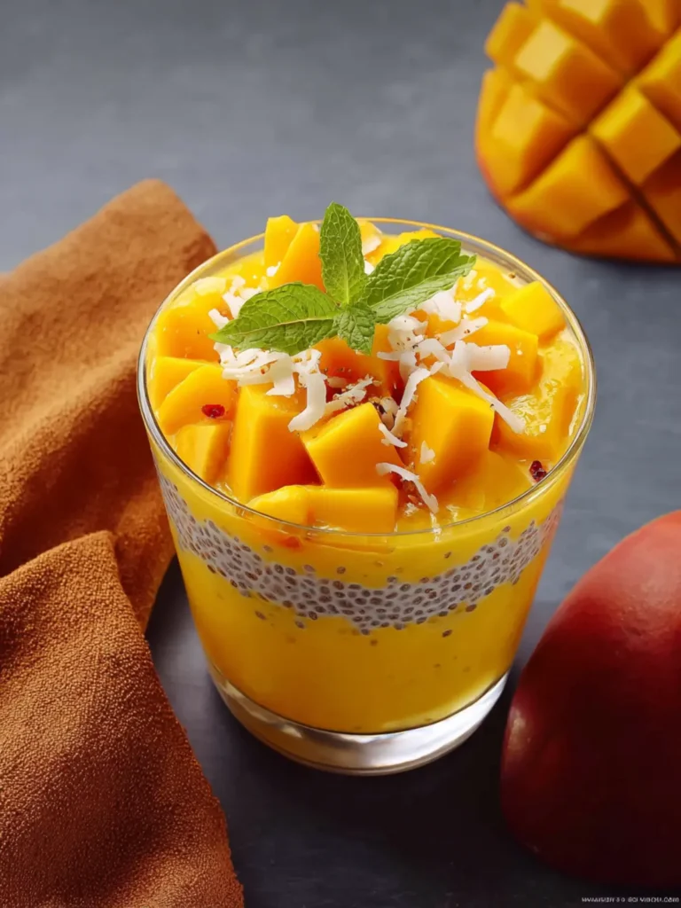 Mango Coconut Chia Pudding First Image