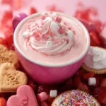 Pink Hot Chocolate Valentine’s Dessert Dip First Image