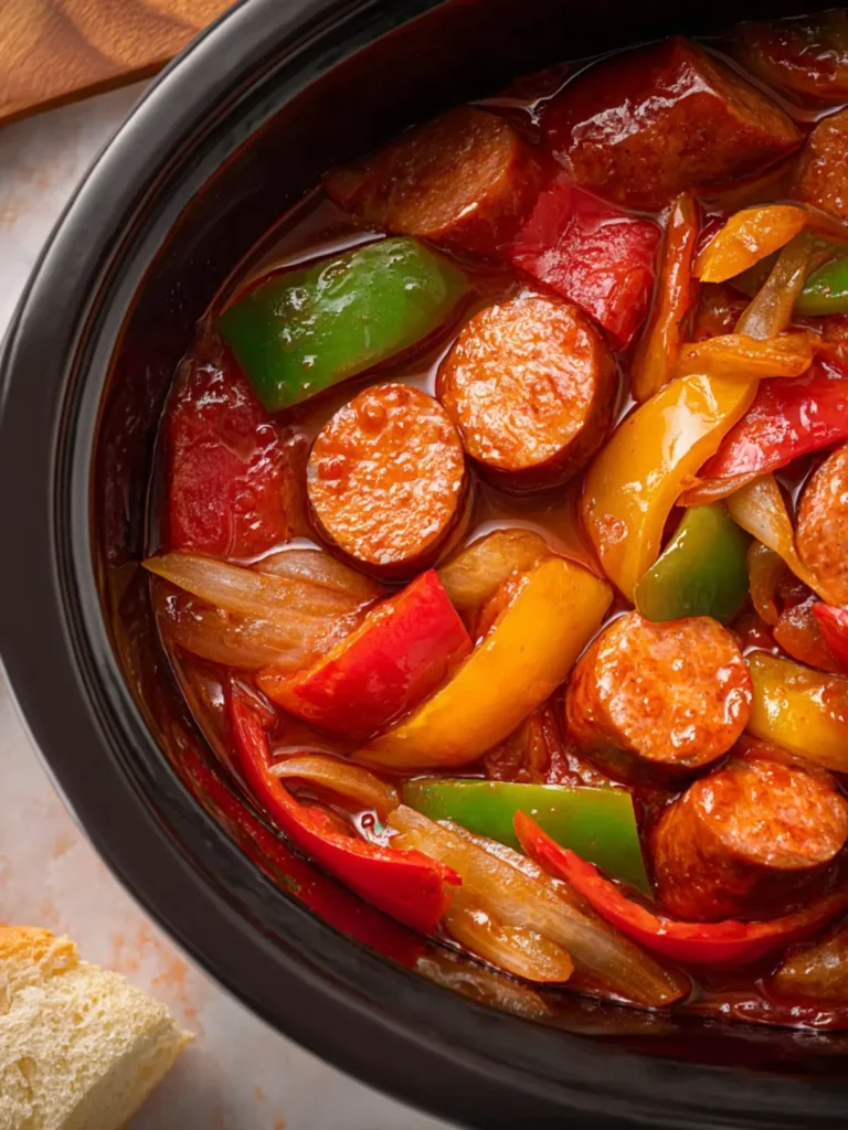 Sausage Peppers Crockpot First Image