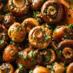Garlic Butter Mushrooms First Image