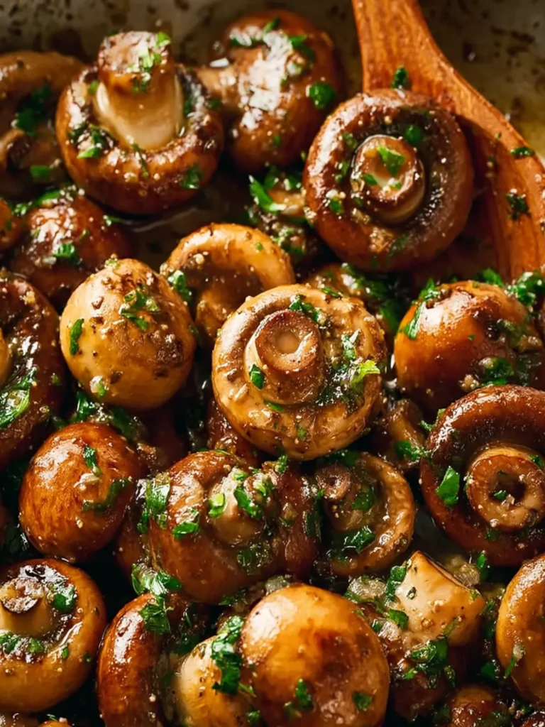 Garlic Butter Mushrooms First Image