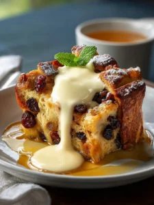 Hot Cross Bread Pudding First Image