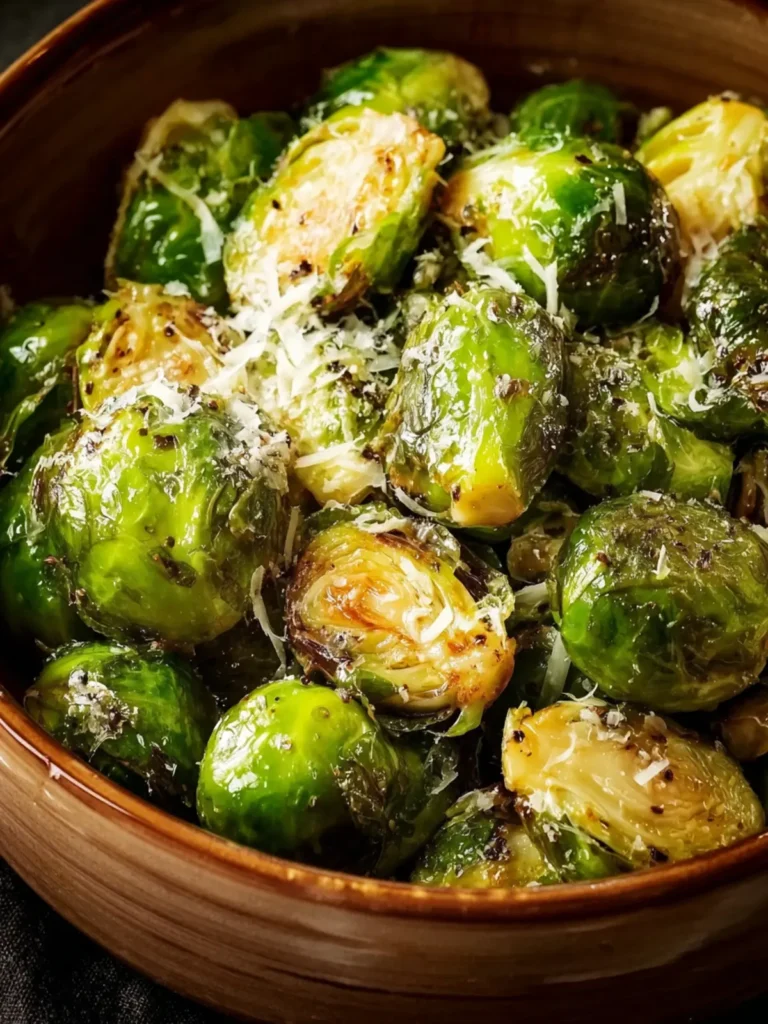 Slow Cooker Parmesan Brussels Sprouts First Image