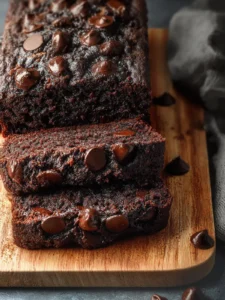 Vegan Chocolate Banana Bread First Image