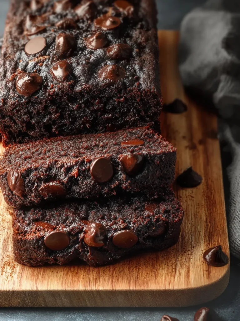 Vegan Chocolate Banana Bread First Image