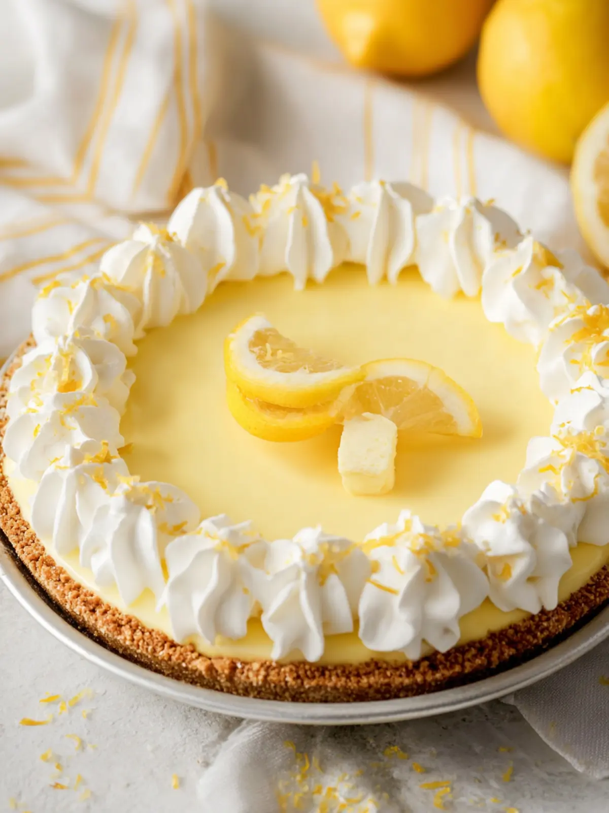 no bake lemon cheesecake pie First Image